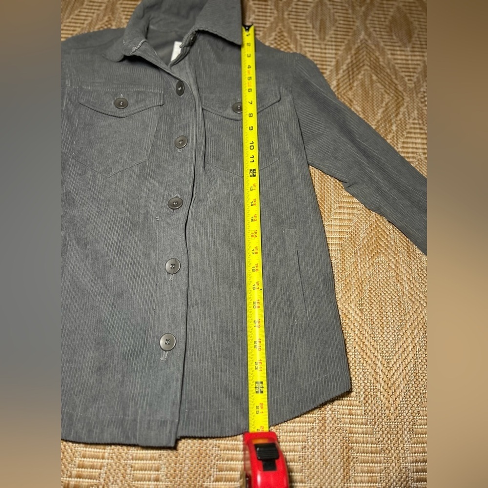 Anthropologie Avec Les Filles Women's Gray Corduroy Oversized Shacket,Size XS - Picture 6 of 8